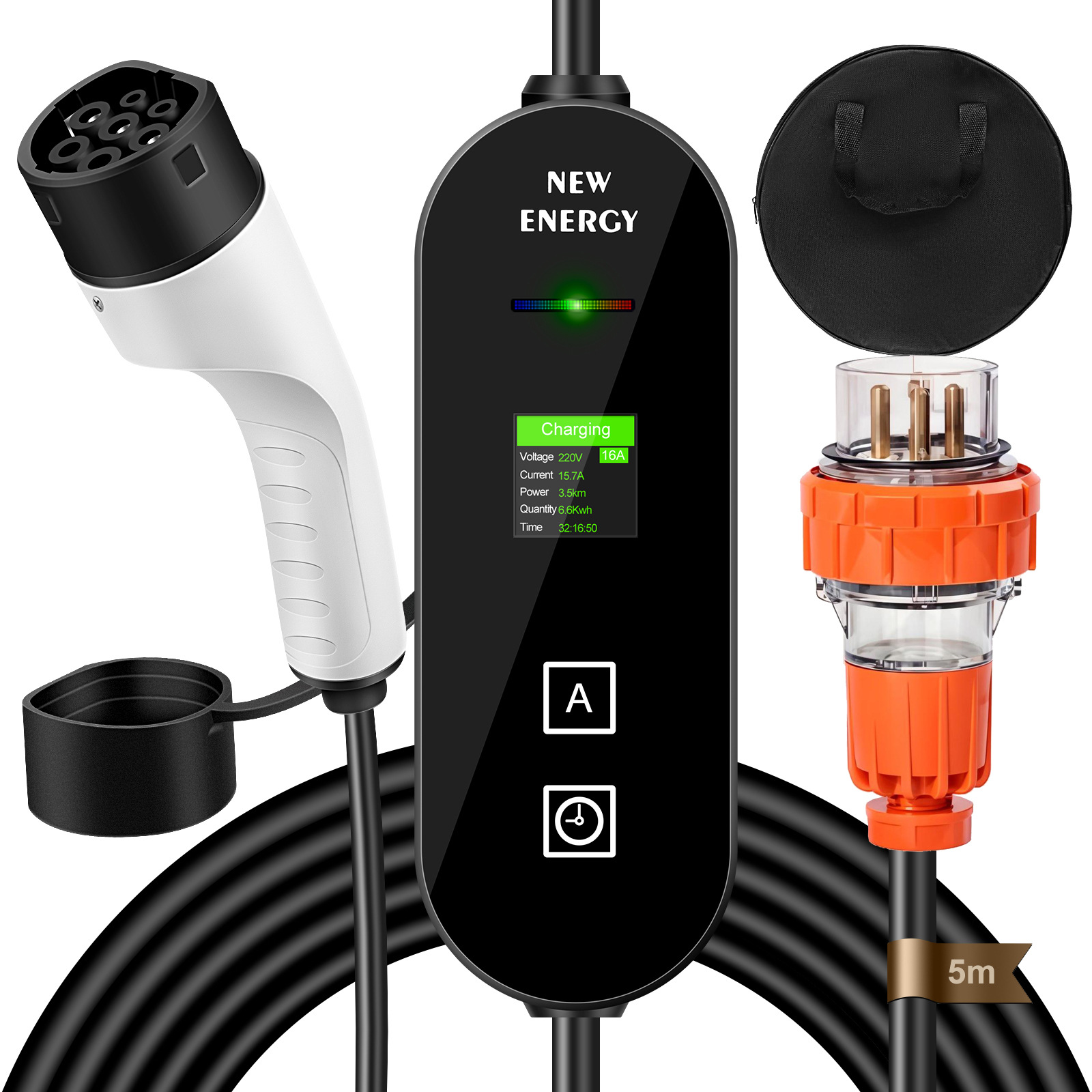 EU/UK Plug CEE 32A/16A Portabl - Portable Ev Charger 32A Type 2 Cee Plug 评论和价格