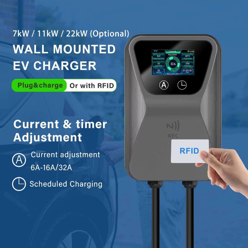 EV Charger Smart Wallbox 7kW 1 - 22Kw Wallbox Type 2 Ocpp Rfid 评论和价格