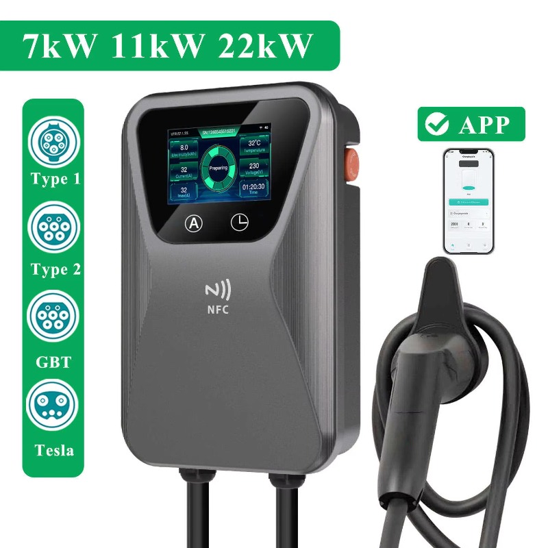 EV Charger Smart Wallbox 7kW 1 - 22Kw Wallbox Type 2 Ocpp Rfid 评论和价格