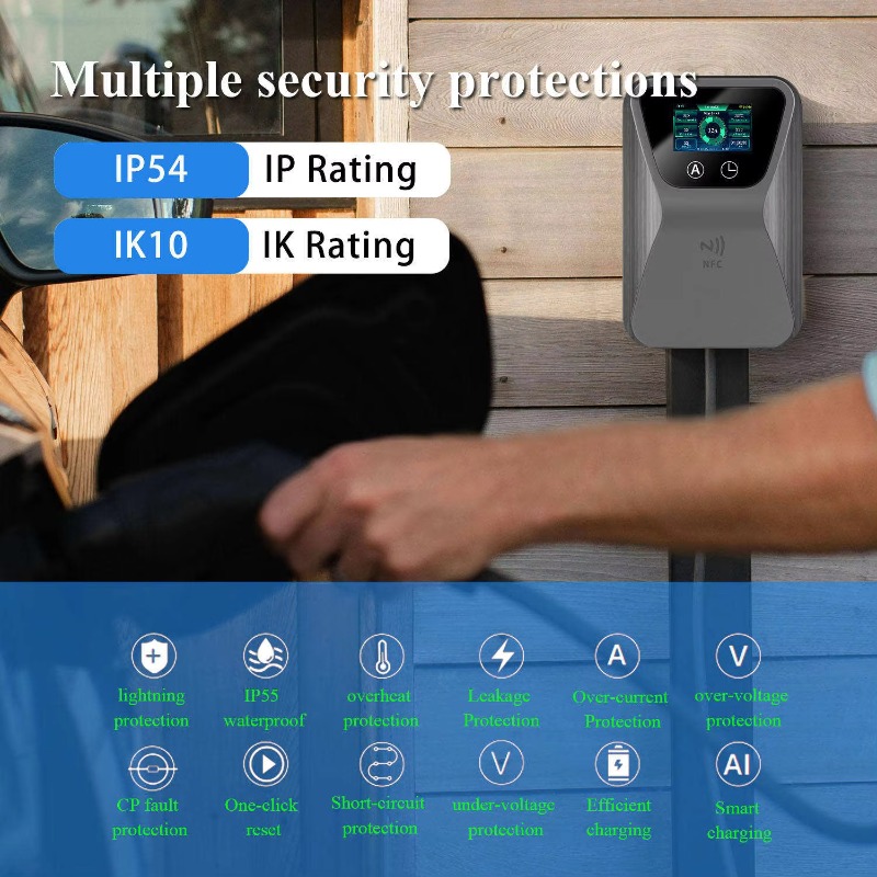 EV Charger Smart Wallbox 7kW 1 - 22Kw Wallbox Type 2 Ocpp Rfid 评论和价格
