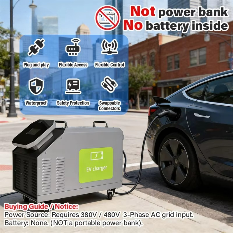480V 3 Phase AC Power Input 7k - Portable Dc Fast Charger 20Kw Ccs2 评论和价格